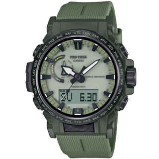 【CASIO】卡西歐 PROTREK 多功能太陽能膠帶登山錶-夜光面 PRW-61LD-3 臺灣卡西歐保固一年