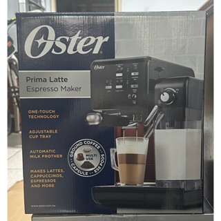 【全新公司抽獎禮】Oster 5+ 隨享義式膠囊兩用 半自動咖啡機 - 搖滾黑