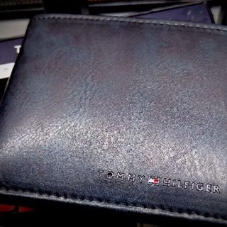 【全新品】TOMMY HILFIGER Tommy Hilfiger 黑色男用短皮夾
