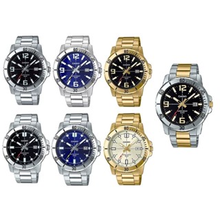 【八度空間】 CASIO 簡約時刻潛水風格指標不鏽鋼錶 MTP-VD01D