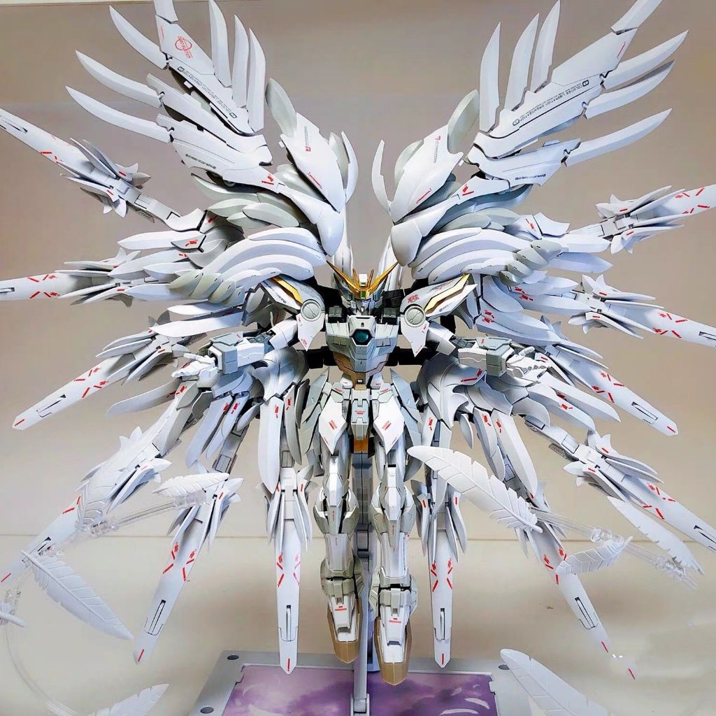 免運鋼彈 MG1/100 高達模型 大班白雪姬 FIX8827 零式飛翼 1/100 改拚裝模型 機甲 gundam鋼彈