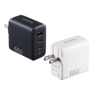 威剛 ADATA 65W 氮化鎵 3孔 電源供應器 PD QC 快充 USB-C 充電頭 豆腐頭 Switch適用