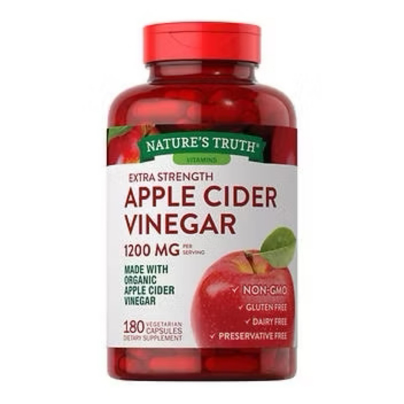 ［現貨］效期2027/6 Nature’s Truth Apple Cider Vinegar 蘋果醋膠囊