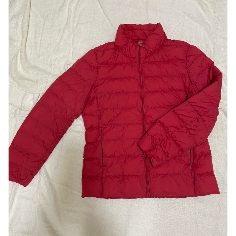 Uniqlo羽絨外套L（紅色）