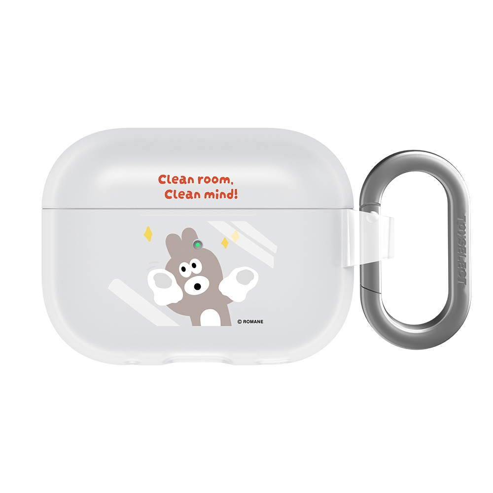 【TOYSELECT】早午餐兄弟Bunny擦玻璃強悍防摔AirPods保護套