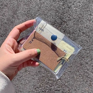 透明卡包 卡夾 零錢包 卡片收納包 簡約輕巧ins風格（訂單總金額滿99元出貨不含運費）