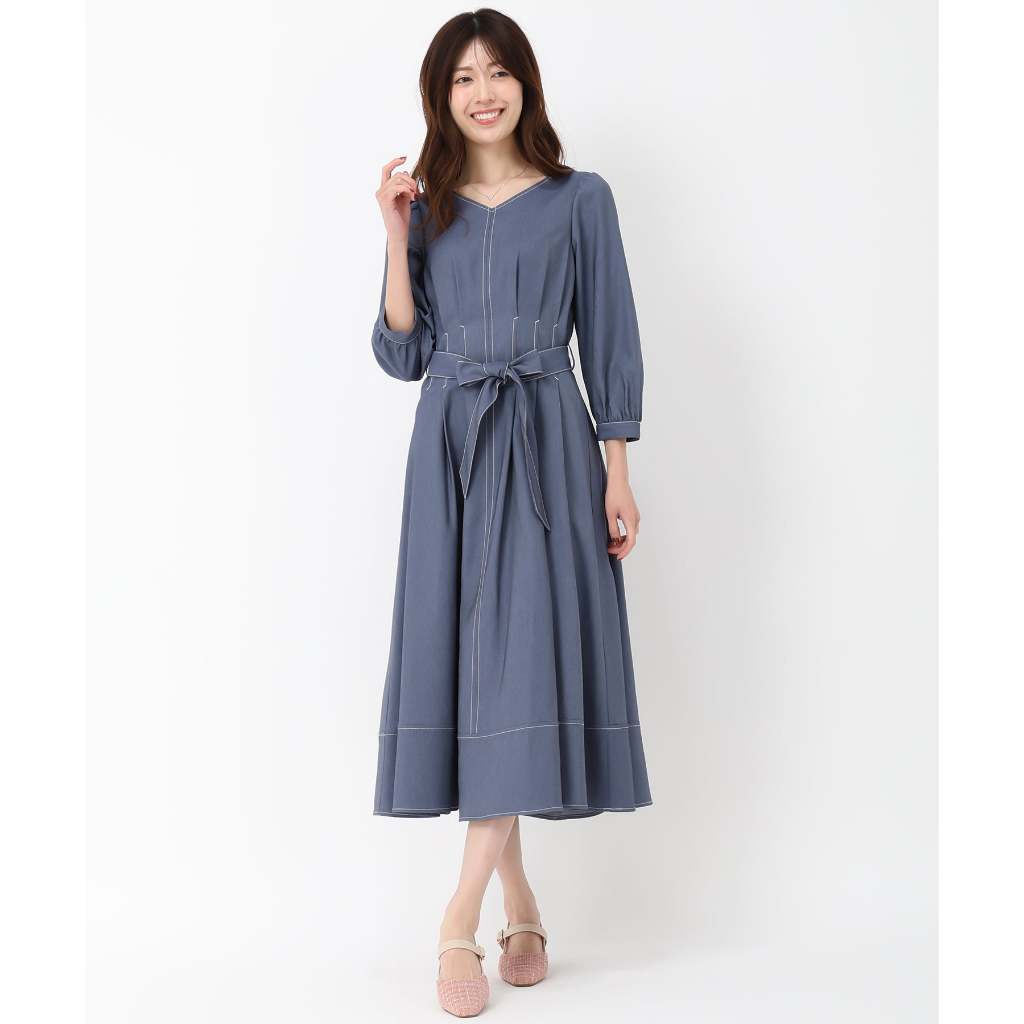 MISCH MASCH 輕盈感丹寧連身裙 (MM517403)