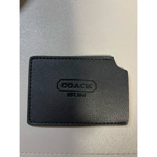 全新🌟Coach名片夾 信用卡夾 票卡夾 黑色 蔻馳 名片夾 卡夾 長9公分寬6公分