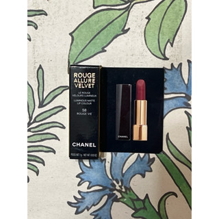 🪴 CHANEL香奈兒 超炫耀的絲絨唇膏 精巧版 #58 ROUGE VIE