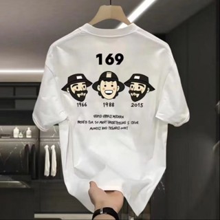 👍130公斤可穿 舒適又百搭！大尺碼 創意男孩印花 100%純棉 6XL 短袖上衣 oversize 流行衣服 兔貳陸