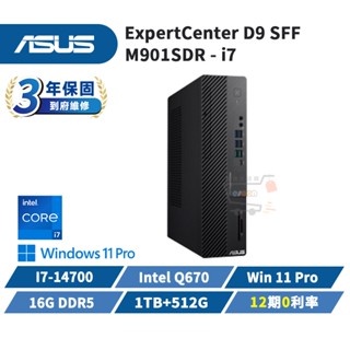 ASUS 華碩 M901SDR 商用桌上型電腦【現貨 免運】三年保固 直立式主機 桌機 i7 1TB+512G 十倍蝦幣