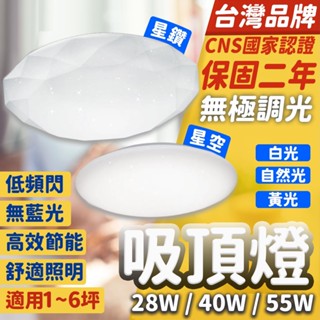 臺灣品牌 吸頂燈 40W 55W 保固3年 led吸頂燈 客廳燈 燈具 天花板燈 客廳燈 臥室燈 崁燈 吸頂燈LED