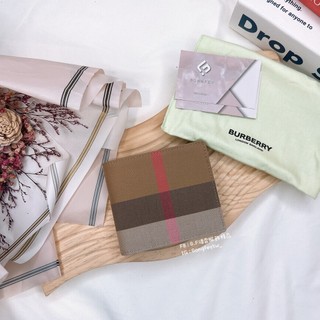 頌霏精品代購 台灣現貨 Burberry 經典 格紋 8卡男短夾
