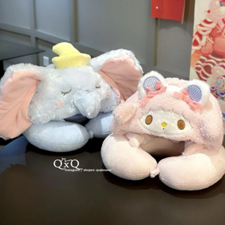᪗‧₊ ₊‧可愛三麗鷗系列連帽頸椎枕U型旅行飛機休息午睡枕