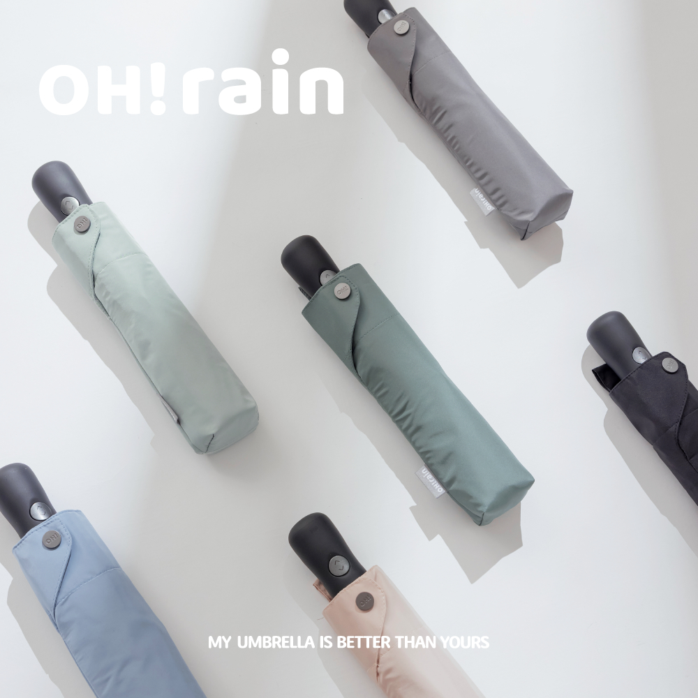 《OHRAIN 鈦鋁合金 8骨 自動傘》 (快乾布款)  抗UV 防風 晴雨傘 太陽傘 遮陽傘 雨傘 防潑水 摺疊傘