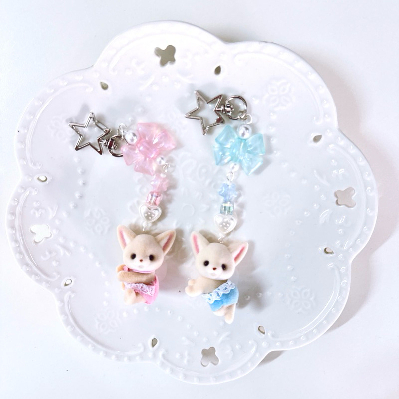 🎀森林家族🎀全新正版 二創 森林家族 耳廓狐寶寶 手作  吊飾/鑰匙圈/手機吊飾 交換禮物