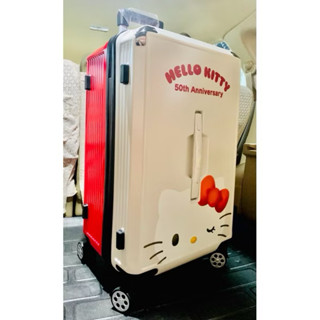 全新Hello Kitty 50週年 電力媚眼行李箱 （24吋硬殼）