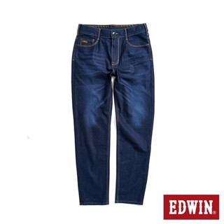 EDWIN 男款 加大碼 JERSEYS迦績 超彈力高腰丹寧錐形迦績褲(原藍磨)