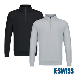 K-SWISS Knite Man To Man Tee 立領上衣(質感生活系列)-兩色任選