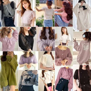 日本品牌 GRL (グレイル) 全新正品商品 泡泡袖 領結 蝴蝶結 綁帶 蕾絲 雪紡 上衣 襯衫 多款 特價 現貨