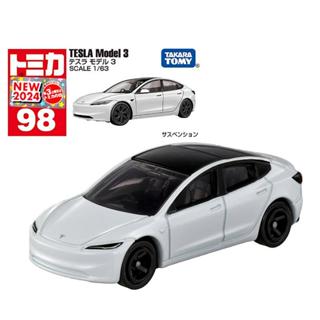 (TOMICA)汽車世界 多美小汽車 特斯拉 TESLA Model 3 No.98(酷比樂)