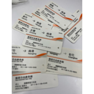 🌟各式高鐵票根 紀念用 南港 臺中 彰化 左營 新竹