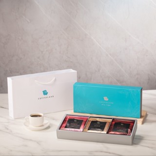 【COFFEELAND】伴手禮盒｜9入濾掛咖啡禮盒 - 金萃款（繽紛果香/胡桃鉗/濃情巧克力）*附提袋