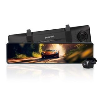 寶麗萊Polaroid T1111 前後雙錄電子後視鏡+GPS測速提醒 行車記錄器