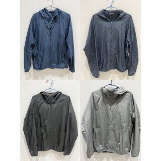 (4件1200/公司貨) Lativ 抗UV輕型風衣外套 男 M號 淺麻灰/礦藍/藏青/黑色