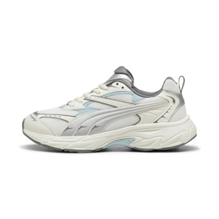 PUMA 休閒鞋 MORPHIC 米白藍 銀 復古 運動鞋 女 39272434