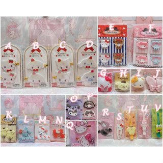 ♥小玫瑰日本精品♥現貨 Kitty 美樂蒂 大耳狗 酷洛米 布丁狗 人魚漢頓 大眼蛙 造型髮夾 髮飾 裝飾夾 瀏海夾~8
