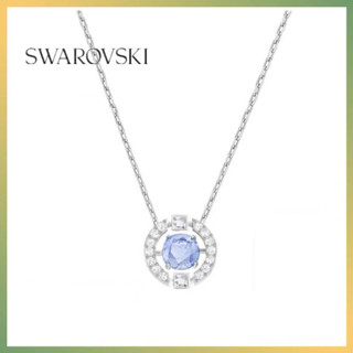 施華洛世奇Swarovski項鏈施華洛世奇項鏈Sparkling白金色藍水晶閃耀舞動項鏈跳動的心項鏈