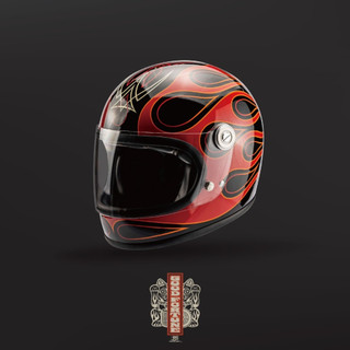 【MOONEYES】MAKOTO小林誠 x GALLOP TRACK SAFETY HELMET聯名款 樂高帽 黑色