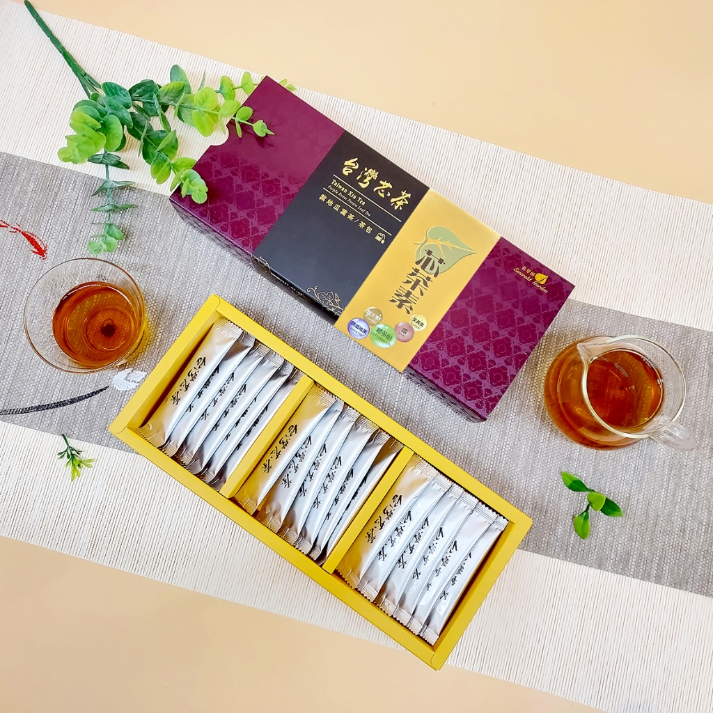 台灣芯茶｜輕盈芯茶粉｜(一盒18入)｜茶葉 茶粉 芯茶 紫地瓜葉茶 地瓜葉茶 泡茶 茶飲 沖泡茶 沖泡飲料