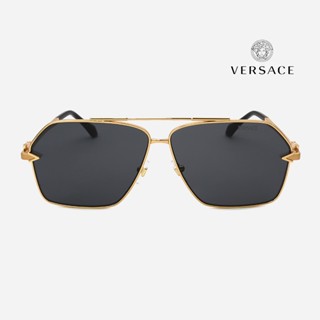 VERSACE 2284 範思哲太陽眼鏡｜潮流復古防紫外線飛行員金屬墨鏡 男生女生品牌眼鏡框【幸子眼鏡】