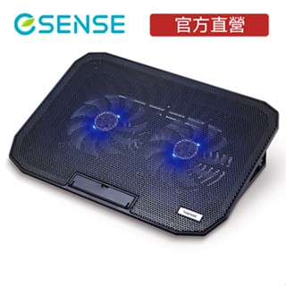 【官方直營】Esense 逸盛 E-C3 冷光雙風扇筆電散熱墊