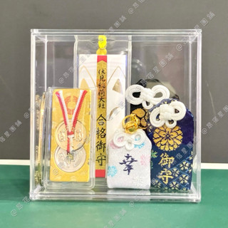 御守展示盒 公仔展示盒 小卡展示盒 小物展示盒 御守收納 側開式蓋子 透明 壓克力 展示盒 收納盒 壓克力盒