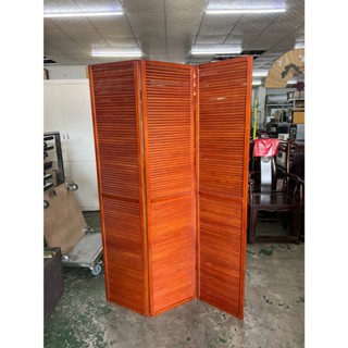 【全國二手傢具】實木三片原木屏風/隔間屏風/二手傢俱/家用隔板/實木屏風/日式屏風/客廳傢俱/二手屏風