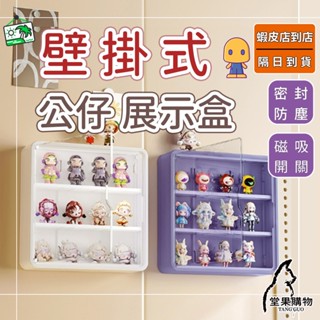 【隔日到貨】泡泡瑪特 壁掛式公仔展示盒 labubu公仔收納 盲盒收納 盲盒公仔展示 壓克力展示盒 【堂果購物】