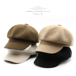 🧢韓版日系褶皺貝雷帽 八角帽 畫家帽 女帽 復古 純色 戶外 街頭 遮陽帽 百搭 超好看 韓系 帽子 硬挺