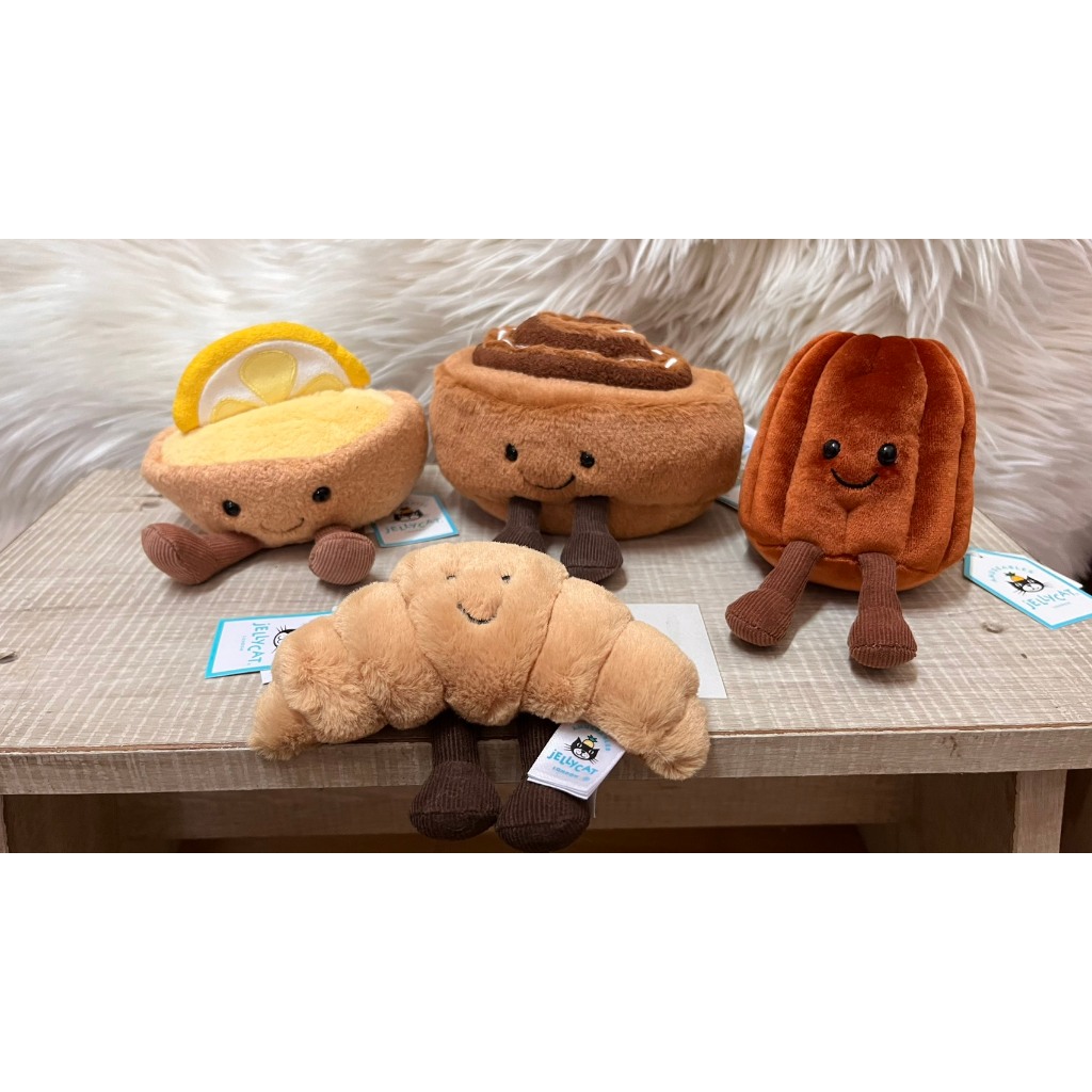【日光市】法國直送專區 [現貨/預購]  jellycat  午茶派對組合 可頌 檸檬塔 肉桂捲 可麗露吊