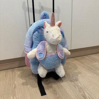 獨角獸兩用兒童行李箱 兒童後揹包 獨角獸娃娃包