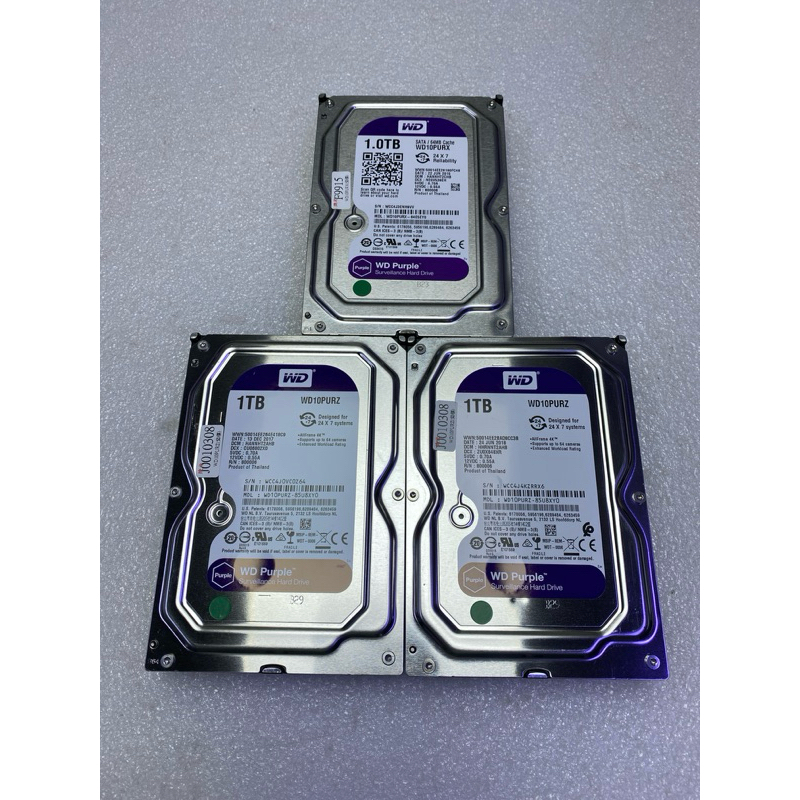 WD 紫標 1TB SATA3 3.5吋 監控硬碟 二手測試良品 含稅價