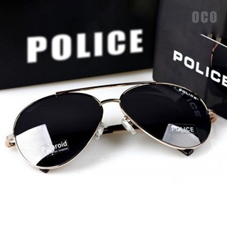 臺現💌緣投Police歐美警察太陽眼鏡墨鏡 素顏修臉時尚雙梁銀黑框墨鏡偏光太陽眼鏡護目鏡飛行員眼鏡框 出國大框配搭眼鏡架