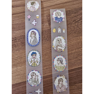 Pion花框女孩 *手帳分裝64CM* PET透明帶離型紙