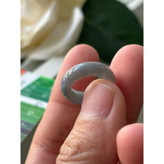 內徑12.9，國際戒圍4，H790，玉到愛，冰烏雞淡煙紫翡翡翠戒指（戒圈），附陸證，完美無紋，保證緬甸玉A貨翡翠