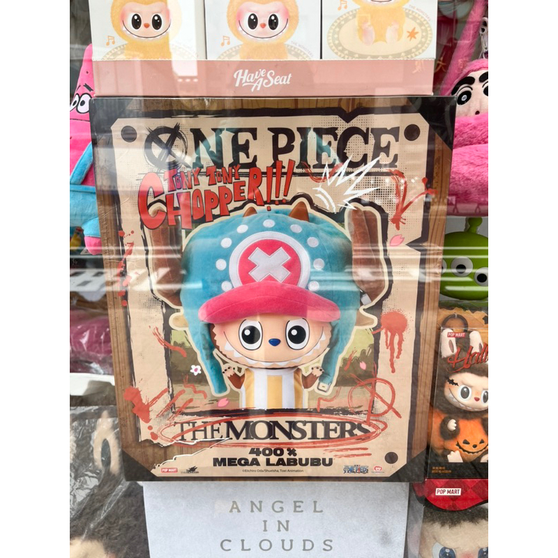 愛抓雞🐥POPMART🌟官方正版🌟台灣現貨立出🔥泡泡瑪特labubu托尼托尼·喬巴400%拉布布 航海王 潮玩大娃收藏品