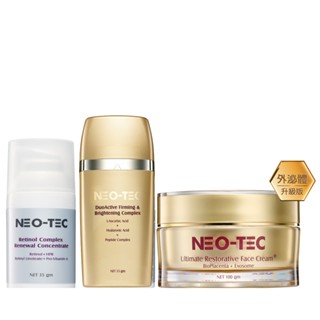 【NEO-TEC 妮傲絲翠】迅速回春組(A醇全效肌活菁萃35gm+多元賦活因子精華霜100gm(外泌體升級版!)+左型C