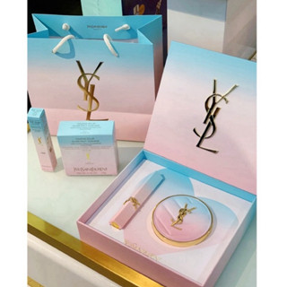 YSL限定漸變彩妝禮盒🎁氣墊+唇膏附贈櫃上限量提袋🛍️