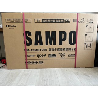 全新聲寶 43型FHD轟天雷液晶顯示器+視訊盒(EM-43MDT200)送基本桌上型安裝
